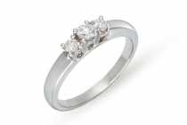 18 Ayar Beyaz altn 0,13 ct tria yzk TR6002  Arlk :1,99 gr