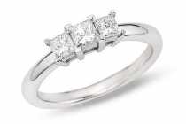 18 Ayar Beyaz altn 0,25 ct tria yzk TR6003  Arlk :2,33 gr