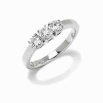 18 Ayar Beyaz altn 0,35 ct tria yzk TR6010   Arlk :4,50 gr