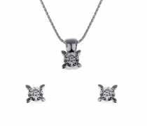 18 ayar toplam 0,97 ct Tekta prlanta Takm TK7007KZ  Arlk :6,29 gr