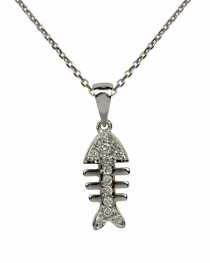 Koak 18 Ayar 0,11 ct Prlanta Kolye KLY0673  Arlk :3,1 gr