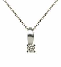 Koak 18 Ayar 0,23 ct Prlanta  Kolye KLY0619  Arlk :2,55 gr