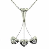 18 Ayar Altn 0.11 ct Prlanta Tria Kolye DP1539