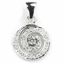 18 Ayar Altn  0.18 ct Prlanta Fantezi Kolye DP7632