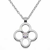 18 Ayar Altn  0.15 ct Prlanta Kolye DP7865