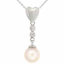18 Ayar Altn  0.07 ct Prlanta nci Kolye DP7936