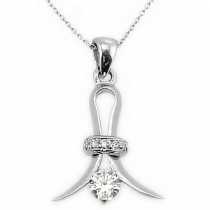 14 Ayar Altn 0.23 ct Prlanta Kolye DP9439