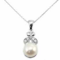 18 Ayar Altn  0.04 ct Prlanta nci Kolye DP9492