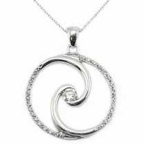 18 Ayar Altn  0.22 ct Prlanta Kolye DP9823