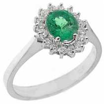 18 Ayar Altn  0.16 ct Prlanta Zmrt Anturaj Yzk DRF10194