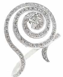 18 Ayar Altn 0.44 ct Prlanta Lava Fantezi Yzk DRF6121