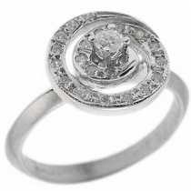 18 Ayar Altn  0.18 ct Prlanta Fantezi Yzk DRF7641