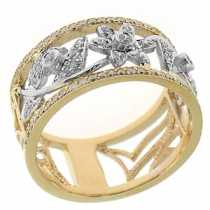 18 Ayar Altn  0.50 ct Prlanta Fantezi Yzk DRF7797