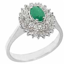 18 Ayar Altn  0.35 ct Prlanta Zmrt Yzk DRF8430