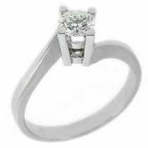 18 Ayar Altn  0.30 ct Prlanta Tek Ta Yzk DRS10206