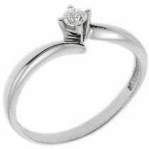14 Ayar Altn  0.12 ct Prlanta Tek Ta Yzk DRS11538