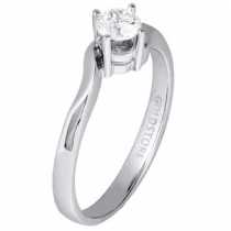 18 Ayar Altn  0.29 ct Prlanta Tek Ta Yzk DRS11790
