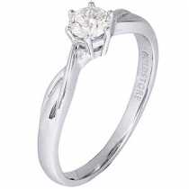 18 Ayar Altn  0.35 ct Prlanta Tek Ta Yzk DRS11793