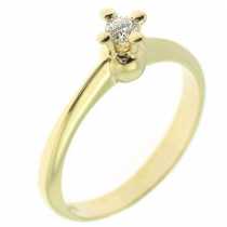 18 Ayar Altn 0.09 ct Prlanta Tek Ta Yzk DRS5996