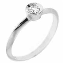 18 Ayar Altn 0.09 ct Prlanta Tek Ta Yzk DRS6013