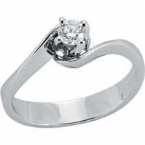 18 Ayar Altn 0.25 ct Prlanta Tek Ta Yzk DRS6131