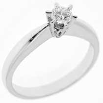 18 Ayar Altn 0.22 ct Prlanta Tek Ta Yzk DRS6137