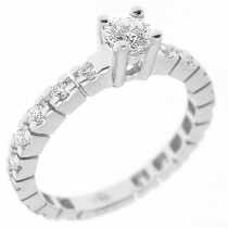 18 Ayar Altn 0.60 ct Prlanta Tek Ta Yzk DRS6511
