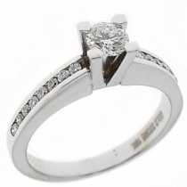 18 Ayar Altn 0.57 ct Prlanta Tek Ta Yzk DRS6952
