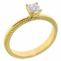 18 Ayar Altn  0.30 ct Prlanta Tek Ta Yzk DRS7827