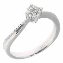 18 Ayar Altn  0.30 ct Prlanta Tek Ta Yzk DRS8059