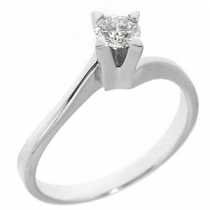 18 Ayar Altn  0.28 ct Prlanta Tek Ta Yzk DRS8061
