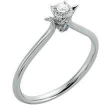 18 Ayar Altn  0.25 ct Prlanta Tek Ta Yzk DRS8623
