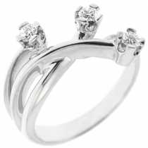 18 Ayar Altn 0.18 ct Prlanta Tria Yzk DRT2507