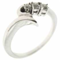 18 Ayar Altn 0.12 ct Prlanta Tria Yzk DRT2701