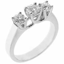 18 Ayar Altn 0.70 ct Prlanta Tria Yzk DRT6030