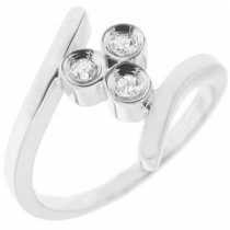 18 Ayar Altn 0.07 ct Prlanta Tria Yzk DRT6044