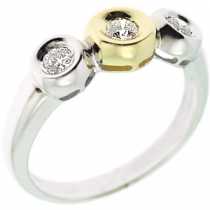 18 Ayar Altn 0.25 ct Prlanta Tria Yzk DRT6512