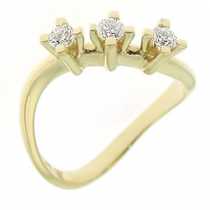 18 Ayar Altn 0.27 ct Prlanta Tria Yzk DRT6979
