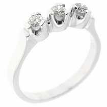 18 Ayar Altn 0.27 ct Prlanta Tria Yzk DRT6985