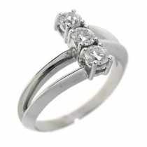 18 Ayar Altn  0.56 ct Prlanta Tria Yzk DRT7742