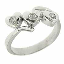 18 Ayar Altn  0.18 ct Prlanta Tria Yzk DRT7754