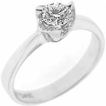 18 Ayar Altn 0.39 ct Prlanta Tek Ta Yzk DS6246
