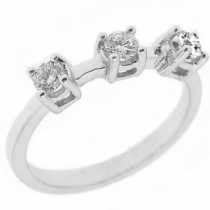 18 Ayar Altn 0.34 ct Prlanta Tria Yzk DT6234
