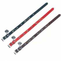 Dr. Sacchi Metal Pati Aksesuarl Deri Boyun Tasmas  45 cm